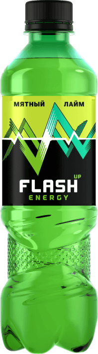 flash up energy энергетик мятный лайм 0.5 в бутылке
